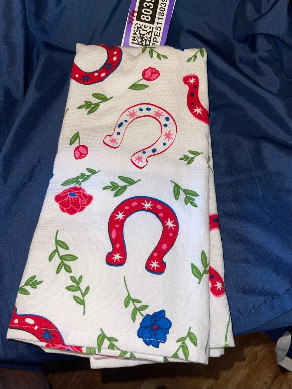 Howdy Y'all Kitchen Towels with Cowboy Boot Floral Design